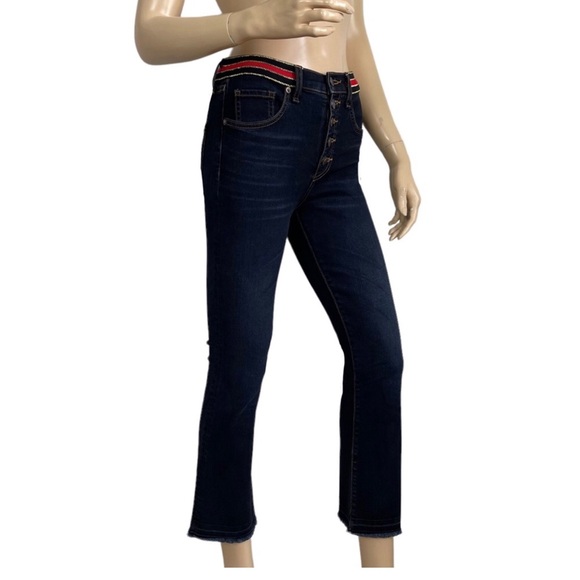 Veronica Beard Carolyn Baby Boot High Rise Stretch Tuxedo Waist Jeans SZ 27 - Picture 12 of 12